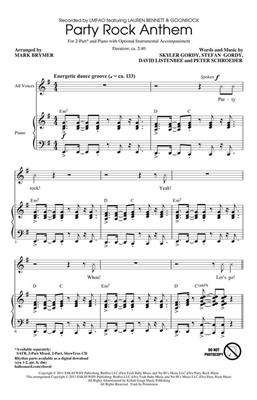 LMFAO: Party Rock Anthem: (Arr. Mark Brymer): Frauenchor mit Klavier/Orgel