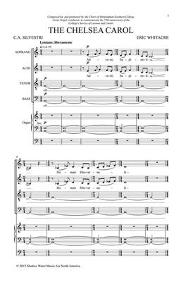 Eric Whitacre: The Chelsea Carol: Gemischter Chor mit Begleitung