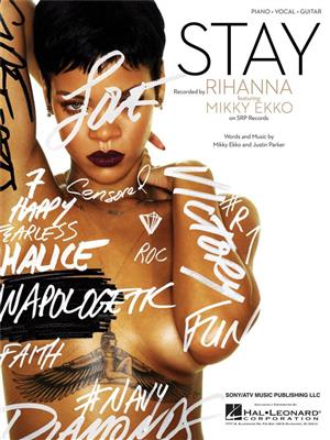Rihanna: Stay: Klavier, Gesang, Gitarre (Songbooks)