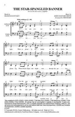 John Stafford Smith: The Star-Spangled Banner: (Arr. Sergei Rachmaninov): Klavier Solo