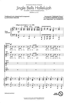 Georg Friedrich Händel: Jingle Bells Hallelujah: (Arr. Jonathan Miller): Gemischter Chor A cappella