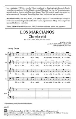 Rosendo Ruiz: Los Marcianos: (Arr. Maria Adela Alvarado): Gemischter Chor mit Begleitung