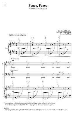 Rick Powell: Peace, Peace: (Arr. Fred Bock): Kammerorchester