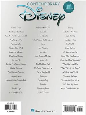 Contemporary Disney - 3rd Edition: Klavier, Gesang, Gitarre (Songbooks)