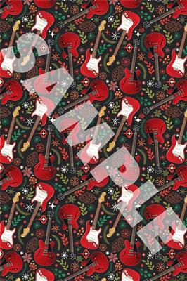 Hal Leonard Wrapping Paper - Red Guitar Theme