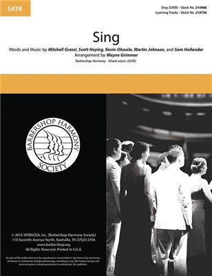 Pentatonix: Sing: (Arr. Wayne Grimmer): Gemischter Chor A cappella