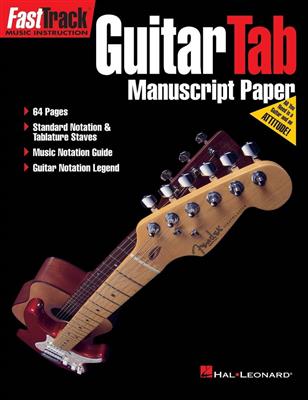 FastTrack - Guitar Tab Manuscript Paper: Notenpapier