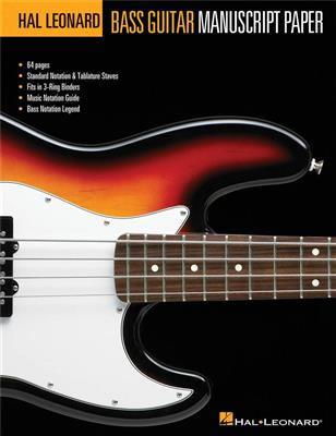 Hal Leonard Bass Guitar Manuscript Paper: Notenpapier