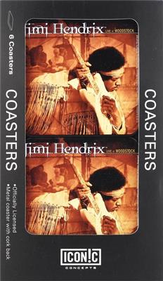 Jimi Hendrix - Live at Woodstock Tin Coaster Set