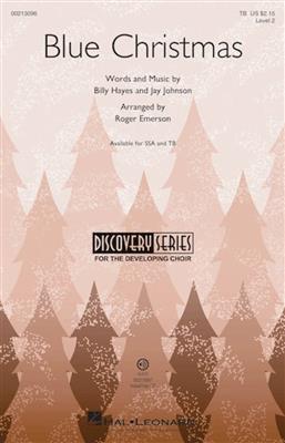 Billy Hayes: Blue Christmas: (Arr. Roger Emerson): Männerchor mit Begleitung