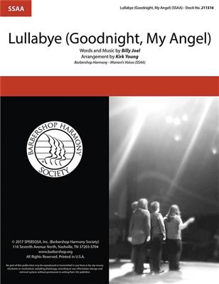 Billy Joel: Lullabye (Goodnight, My Angel): (Arr. Kirk Young): Frauenchor A cappella