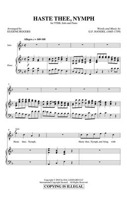 Georg Friedrich Händel: Haste Thee, Nymph: (Arr. Eugene Rogers): Männerchor mit Begleitung
