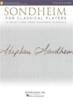 Stephen Sondheim: Sondheim for Classical Players: Violine mit Begleitung