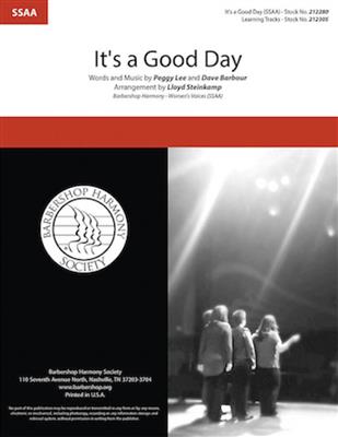 Peggy Lee: It's a Good Day: (Arr. Lloyd Steinkamp): Frauenchor A cappella