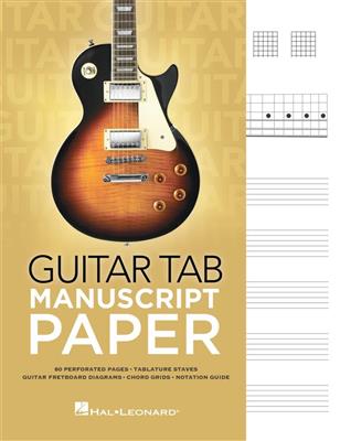 Guitar Tab Manuscript Paper: Notenpapier