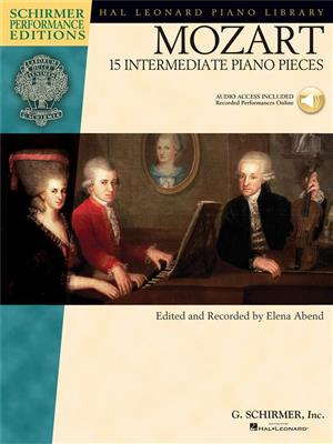 Wolfgang Amadeus Mozart: Mozart - 15 Intermediate Piano Pieces: Klavier mit Begleitung