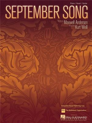 Kurt Weill: September Song: Klavier, Gesang, Gitarre (Songbooks)