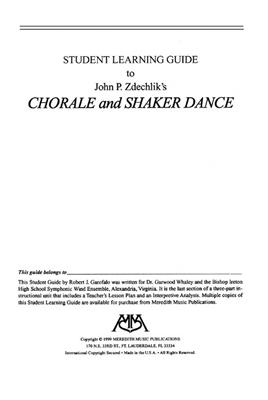 Robert Garofalo: Chorale and Shaker Dance: Gemischter Chor mit Begleitung