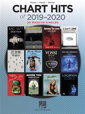 Chart Hits of 2019-2020: Klavier, Gesang, Gitarre (Songbooks)