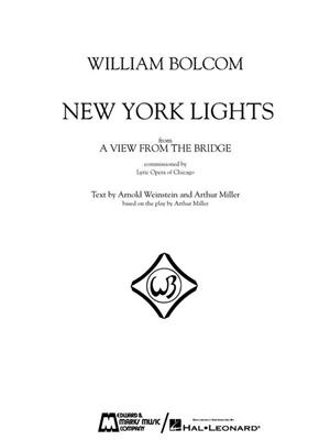 William Bolcom: William Bolcom - New York Lights: Klavier, Gesang, Gitarre (Songbooks)
