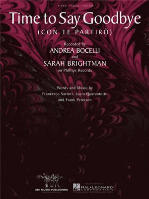 Andrea Bocelli: Time to Say Goodbye: Klavier, Gesang, Gitarre (Songbooks)