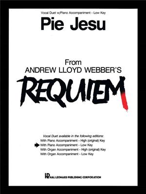 Andrew Lloyd Webber: Pie Jesu (from Requiem) in F-Major: Gesang Duett