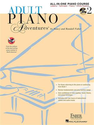 Adult Piano Adventures All-in-One Book 2 + CD