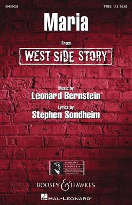 Leonard Bernstein: Maria (from West Side Story): (Arr. Ed Lojeski): Männerchor mit Begleitung