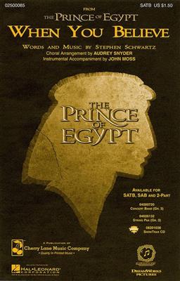 Stephen Schwartz: When You Believe (from The Prince of Egypt): (Arr. Audrey Snyder): Frauenchor mit Klavier/Orgel