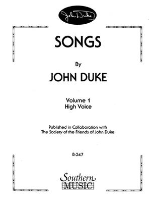 Songs By John Duke, Vol. 1: Gesang Solo