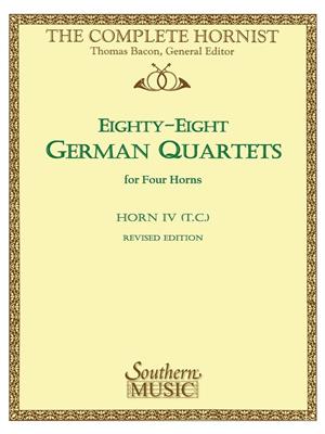 88 German Quartets: (Arr. Thomas Bacon): Horn Ensemble