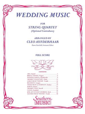 Wedding Music: (Arr. Cleo Aufderhaar): Streichquintett