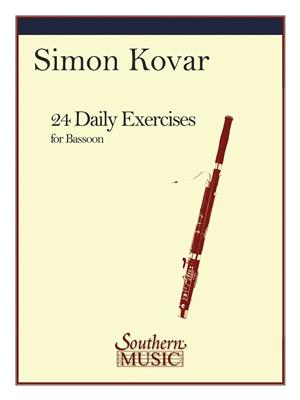 Simon Kovar: 24 Daily Exercises For Bassoon: Fagott Solo