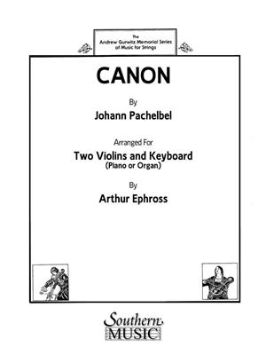 Johann Pachelbel: Canon: (Arr. Arthur Ephross): Violin Duett