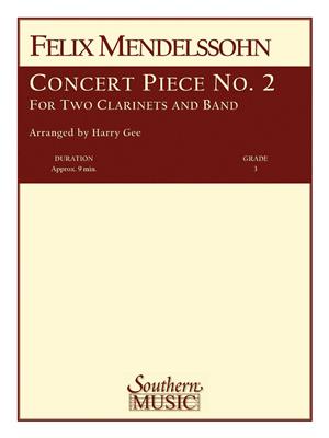 Felix Mendelssohn Bartholdy: Concert Piece No. 2: (Arr. Harry R. Gee): Blasorchester