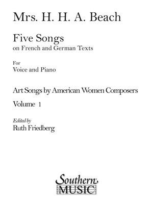 Five Songs On French And German Texts: Gesang Solo
