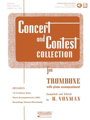 Concert and Contest Collection for Trombone: (Arr. Himie Voxman): Posaune Solo