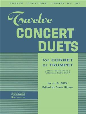 J.S. Cox: Twelve Concert Duets for Cornet or Trumpet: Trompete Solo