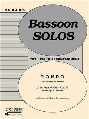 Carl Maria von Weber: Rondo (from Concerto for Bassoon, Op. 75): (Arr. Himie Voxman): Fagott mit Begleitung