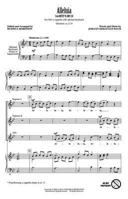 Johann Sebastian Bach: Alleluia: (Arr. Russell L. Robinson): Frauenchor A cappella