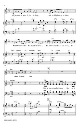 Stephen Schwartz: For Good: (Arr. Mac Huff): Gemischter Chor mit Klavier/Orgel