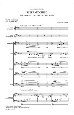 Eric Whitacre: Sleep My Child: Gemischter Chor A cappella