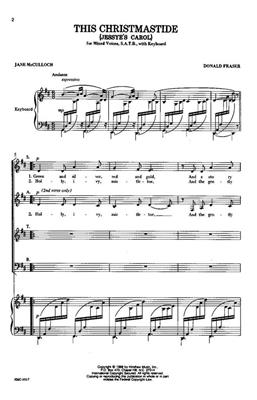 Donald Fraser: This Christmastide (Jessye's Carol): Gemischter Chor mit Klavier/Orgel
