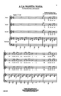 A La Nanita Nana: (Arr. Michael Braz): Gemischter Chor mit Klavier/Orgel