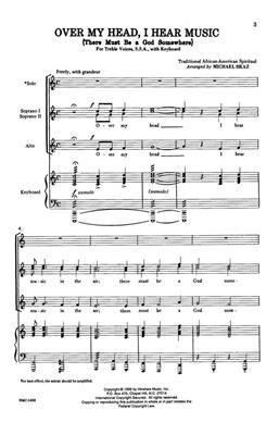 Over My Head, I Hear Music: (Arr. Michael Braz): Frauenchor mit Klavier/Orgel
