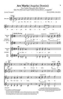 Franz Biebl: Ave Maria: Frauenchor mit Begleitung