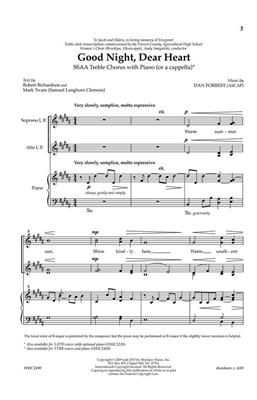 Dan Forrest: Good Night, Dear Heart: (Arr. Dan Forrest): Frauenchor mit Klavier/Orgel