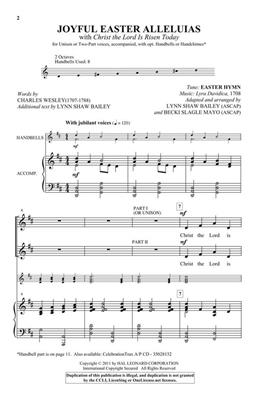 Joyful Easter Alleluias: (Arr. Becki Slagle Mayo): Gemischter Chor mit Begleitung