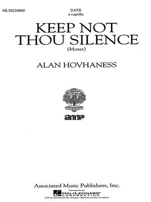 Alan Hovhaness: Keep Not Thou Silence Motet A Cappella: Gemischter Chor A cappella