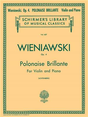 Henryk Wieniawski: Polonaise Brillante, Op. 4: Violine mit Begleitung